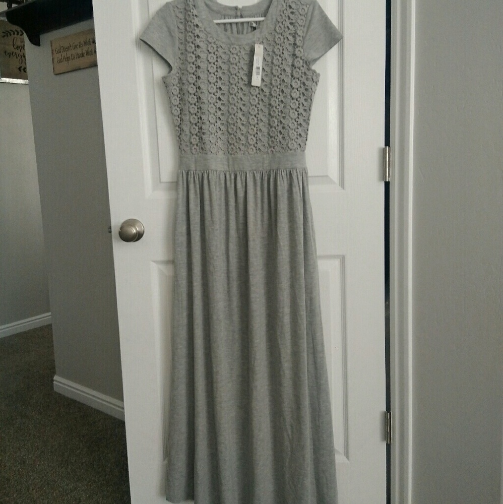 Downeast gray maxi dress